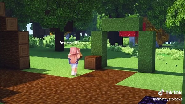 Building a Fallen Log House in Minecraft