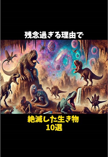 進化の大失敗…残念すぎる理由で絶滅した生き物10選 #絶滅の真相 #進化の悲劇 #衝撃の理由 #動物 #雑学 #動物雑学