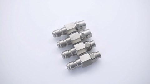 4 Way High Pressure Hose Nozzle 4 Tip Soft Wash Nozzle Compatible With 1/4" Quick Connect Pressure Washer Rod Pressure Washer (5-6 GPM)