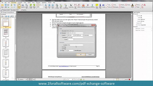 PDF-XChange Editor - Menu "Document"