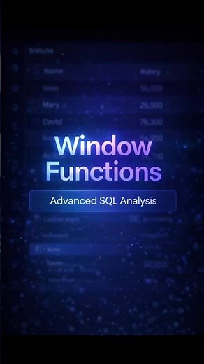 SQL Window Functions Explained (No Data Loss Trick) #datascience #datanalytics