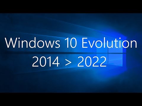 Windows 10 Evolution 2014 - 2022