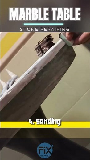 How to Repair MARBLE TABLE DiY | stone damage repairs | damaged marble | marble table damage #howto