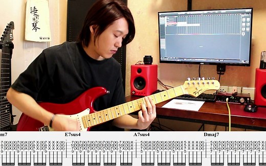 【电吉他/附谱】funk经典曲目chic《good times》片段