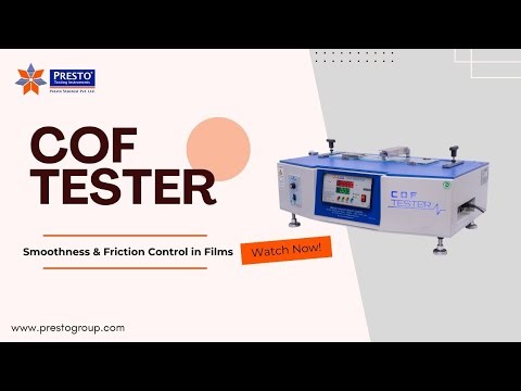 COF Tester Explained | Control Smoothness & Friction in Packaging Films | ASTM D1894 Demo