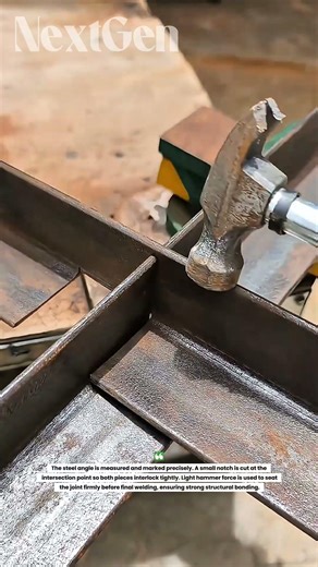 Perfect Steel Joint Trick! Satisfying Hammer Fit Technique