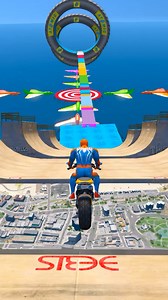 Spiderman bike stunt jump | SuN on PS