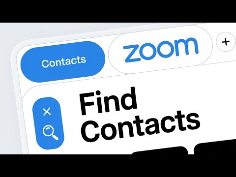 How to Find Contacts in Zoom (View, Search & Manage Zoom Contacts)