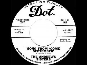 1966 Andrews Sisters - Song From ‘Come September’