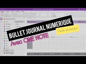 COMMENT FAIRE UN BULLET JOURNAL NUMÉRIQUE AVEC ONE NOTE