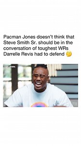 1M views · 5.9K reactions | Tell us how you really feel, @realpacman24. Pacman Jones was on @iamathlete recently and expressed his opinion on Steve Smith and how he’s not a top WR that Revis faced in his career. How do you feel about this? #KeepPounding | panthersnat1on | Facebook
