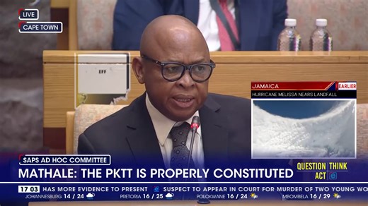 [LIVE NOW 🔴] Deputy Police Minister Cassel Mathale, before Parliament's ad hoc committee, comments on factionalism within the SAPS institution. #DStv403 #QuestionThinkAct | eNCAnews