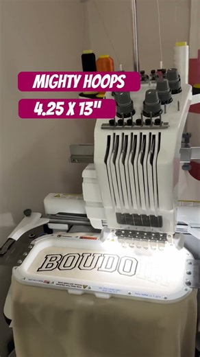 MIGHTY HOOPS FOR THE BROTHER 6 NEEDLE EMBROIDERY MACHINE. HOOPING SWEATSHIRTS