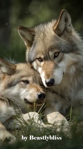 Cuddles in the Wild – These Wolves Show Pure Love 🐺💚🌿