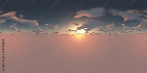 VR 360 degree Panoramic Sky and Clouds. ready for use in 3D environment mapping and virtual reality