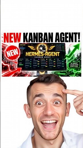 This NEW Hermes Kanban Builds Itself!