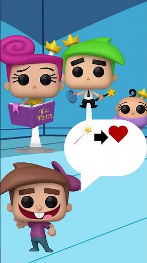 Funko POP!: Fairly Oddparents Timmy, Cosmo, Poof, Wanda, and Tootie!