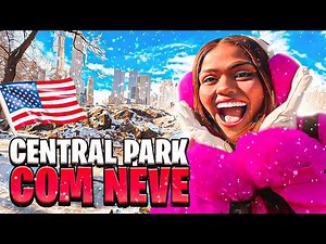 O CENTRAL PARK ESTA CHEIO DE NEVE E CAMILA GASTOU ALGUNS DÓLARES!!!