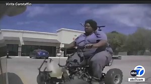 8K views · 138 reactions | A Texas man was arrested Tuesday after he was caught on video ramming a mini four-wheeler into a parked Tesla. See the full story here: https://abc7.la/4c8qgBR | ABC7 Morning Show | Facebook