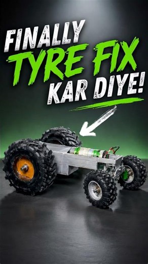 Finally Tyre Fix Kar Diye 😍 Powerful tractor 🚜🔥 #minitractor #diy