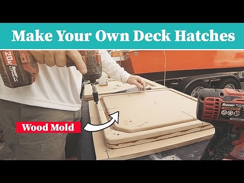 Making a new FIBERGLASS HATCH from a MOLD
