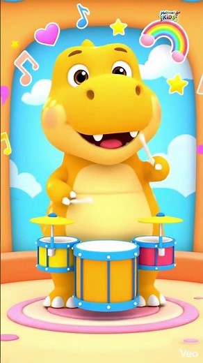 ¡Rey T-Rex Toca la Batería! 🦖🥁✨ | Juego de Ritmo Súper Divertido