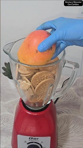 Maria cookies with mango, a tasty dessert.
