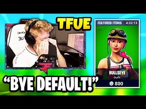 TFUE FINALLY BUYS A SKIN & EXPLAINS WHY (BULLSEYE SKIN) *EMOTIONAL* | Tfue Unlocks All NFL SKINS