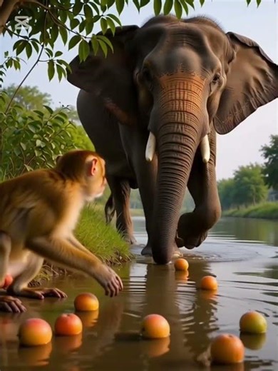 Monkey and Elephant