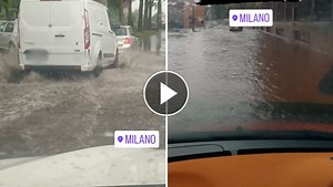 Allerta maltempo Milano, ultima ora: i video dai social | LA7