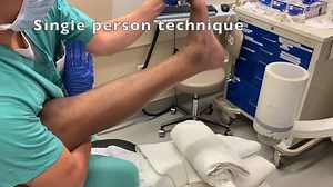 The Quigley maneuver for trimalleolar fractures can be done solo but sometimes requires two people (even three). Watch this preview from Dr. James Roberts and Ms. Martha Roberts. Watch the full video & read their blog going live August 1 at http://bit.ly/EMN-ProceduralPause! | Emergency Medicine News
