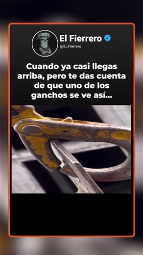 Cuando notas que el gancho está a punto de soltarse 😰⛓️