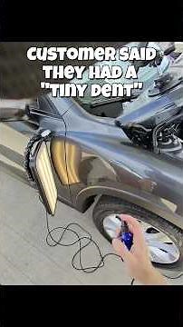 POV you fix a “tiny dent” #pdr #automobile #dentrepair #detailing