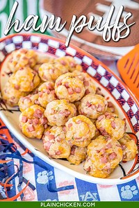 Ham Puffs - FOOTBALL FRIDAY - Plain Chicken