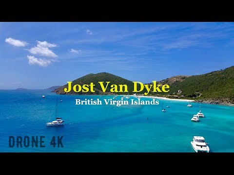 EXPLORING JOST VAN DYKE | BVI | 4K DRONE | WHITE BAY BEACH AND WHITE BAY VILLAS