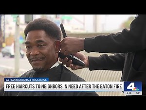 Altadena barber offers free haircuts to neighbors