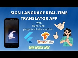 Indian sign language recognition using machine learning | real time sign language app using fluttter