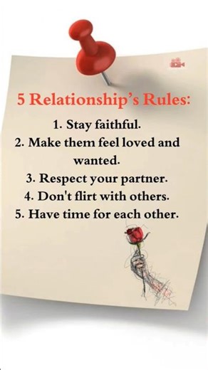 5 Relationship Rules 💗| Respect Your Partner 🥰| Flirt With Someone 🥹| Feeling Of Love 😘#shorts #love