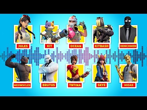 ALL Boss and Character Voicelines in Fortnite (Season 2 and 3)