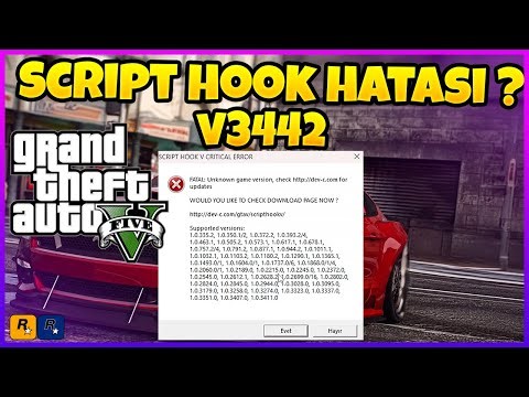SCRIPT HOOK HATASI ? CRITICAL SCRIPT HOOK ERROR V3442 #scripthookcriticalerror