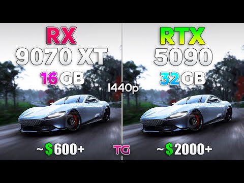 RX 9070 XT vs RTX 5090 - Test in 1440p with New Drivers