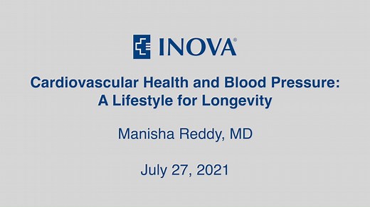 Managing risk factors and making good choices can greatly reduce your chance of developing cardiovascular disease – the number-one killer for men and women. Watch our recent webinar with Inova Heart and Vascular Institute's cardiologist Manisha Reddy, MD, as she explores a lifestyle for longevity that focuses on blood pressure management, diet, exercise, stress reduction and more. #hypertension #healthyliving #WellnessWednesday | Inova