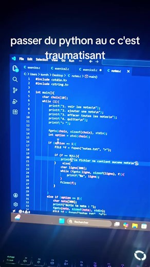 donnez des conseils svp#c #python #coding #developper #it