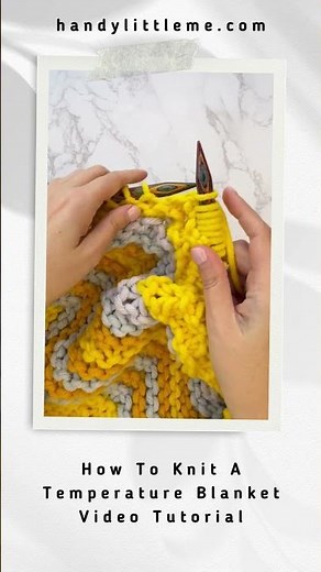 Temperature Blanket Free Knitting Pattern