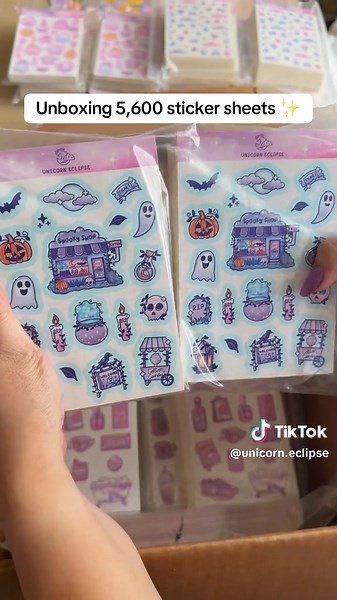 Unboxing 5,600 Sticker Sheets: A Colorful Surprise