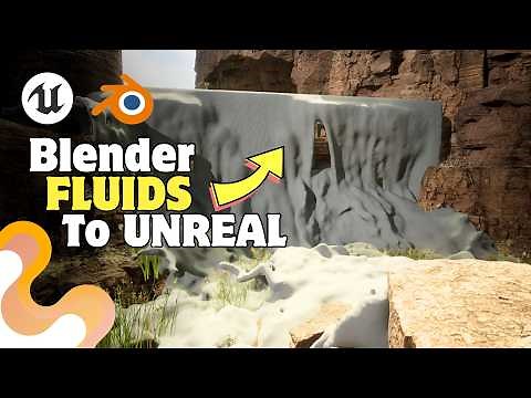 Blender WATER FLUID to Unreal Engine 5 💦| Alembic Export