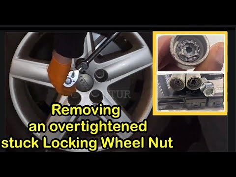 How to remove and replace a Stuck Over-Tightened Car Locking Wheel Nut and probable root causes
