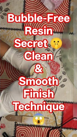 Resin Bubble Free Trick 💎 Cup & Stick Pouring Technique | Shikhs Design #bubblefreeresin #resinhacks