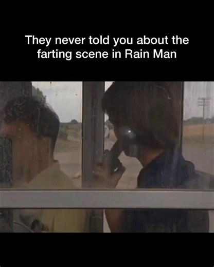 The Anomalists on Instagram: "They never told you about the farting scene in Rain Man Get ready for a blooper that became a legend in Hollywood. In one of the most iconic scenes from the 1988 film Rain Man, an unscripted moment caught on camera would steal the show. During the phone booth scene, Dustin Hoffman accidentally farted inside the cramped booth while filming with Tom Cruise. The moment was completely impromptu, and Cruise's reaction, asking "Did you fart?", was genuine. Instead of cutt
