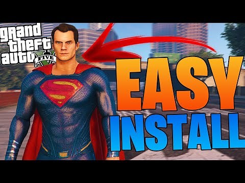 GTA 5 HOW TO INSTALL SUPERMAN MOD?! | gta 5 mods tutorial